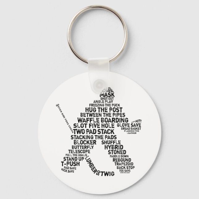 Hockey Målvakt Nyckelring (Framsida)