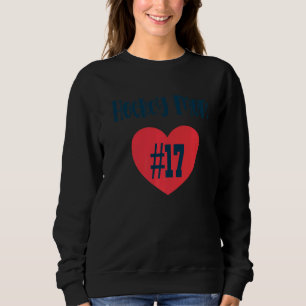 Hockey Mamma 17 Heart T Shirt