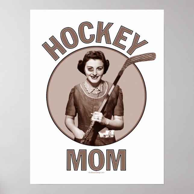 Hockey Mamma avskriver och poster (Framsidan)