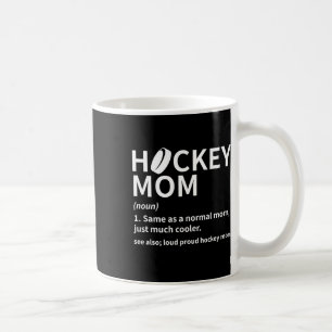 Hockey Mamma Definition Ishockeyspelare Rolig Hock Kaffemugg