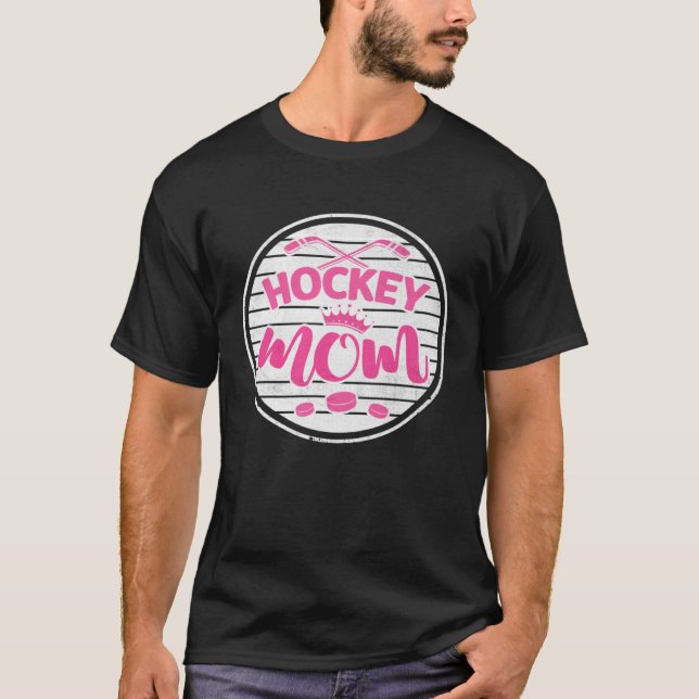 Hockey Mamma Ice Hockey Player for Mamma Mamma Wom T Shirt (Framsida)