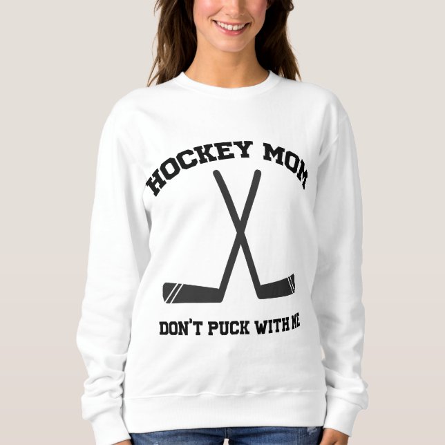 Hockey Mamma knullar inte med mig roligt sportpun T Shirt (Framsida)