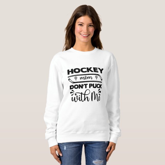 Hockey Mamma kör inte med mig T Shirt (Hel framsida)