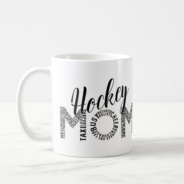 Hockey Mamma Ord Art Kaffemugg (Vänster)