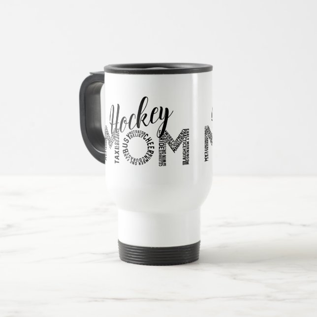 Hockey Mamma Ord Art Resemugg (Framsida vänster)