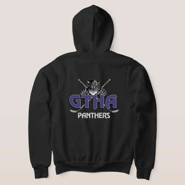 Hockey Mamma Panthers hockey logotyp T Shirt (Laydown Baksida)
