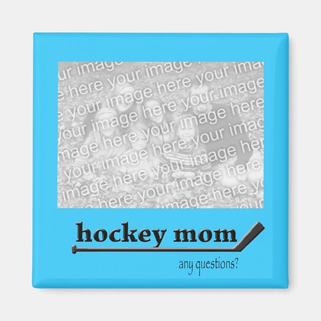 Hockey Mamma Photo Magnet (Framsidan)