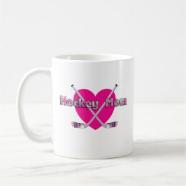 Hockey Mamma Rosa Heart Kaffemugg