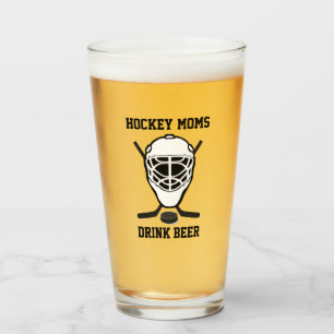 Hockey Mammor Drink Beer Cute Funny Sports Glaskopp