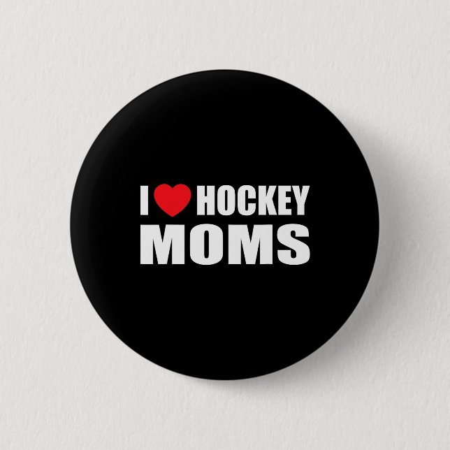 Hockey Manar I Kärlek Hockey Mammor Knapp (Framsida)