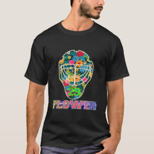 Hockey Mask Flower 29 Vild Goalie Fleury Minnesota T Shirt