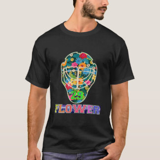 Hockey Mask Flower 29 Vild Goalie Fleury Minnesota T Shirt