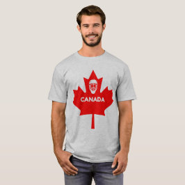 Hockey Mask on Canada Maple Löv T-shirt