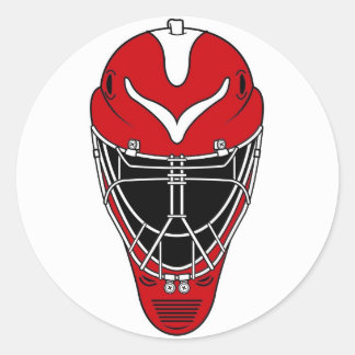 Hockey mask runt klistermärke