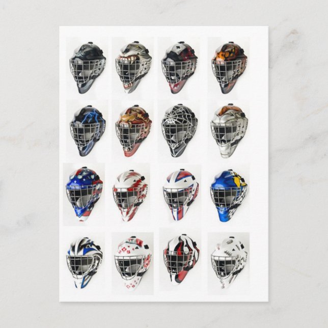 Hockey Masks Vykort (Framsida)