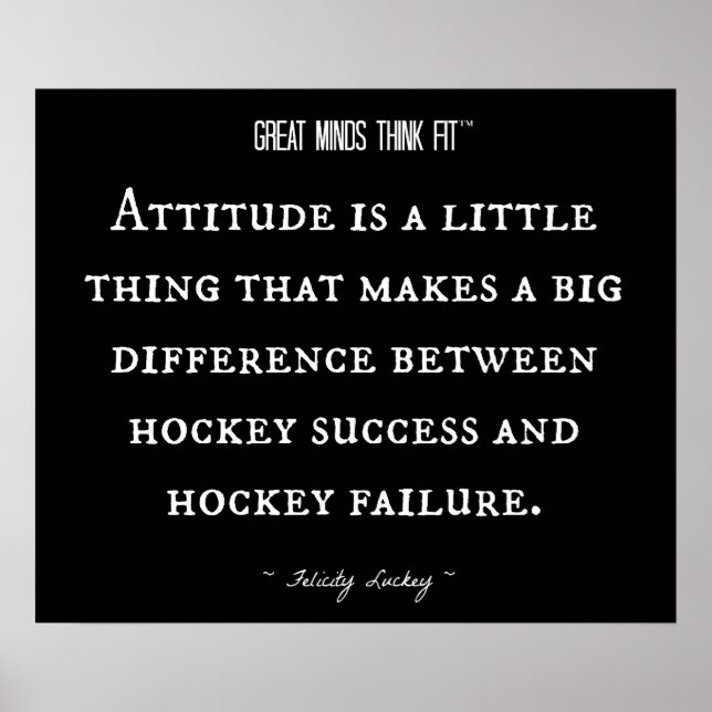 Hockey med Attitude 005 Poster (Framsidan)