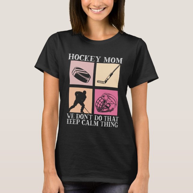 Hockey Mom Motherhood Best Mama Ever Hockey   3 T Shirt (Framsida)