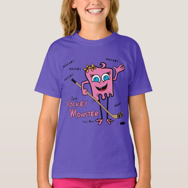 Hockey Monster Rosa Tee (Framsida)