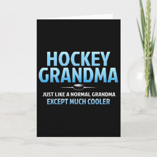 Hockey Mormor Rolig Ishockey Mormor Mor Kort