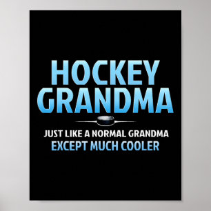 Hockey Mormor Rolig Ishockey Mormor Mor Poster
