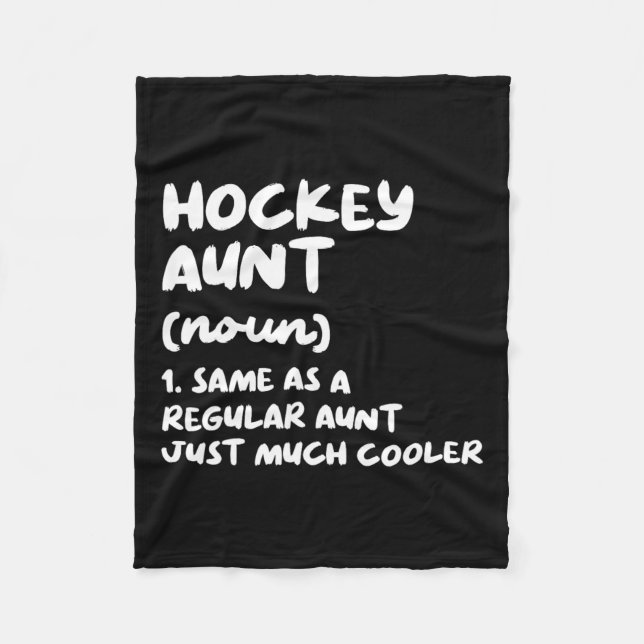 Hockey Moster Definition funny Amp; Sassy Sports Fleecefilt (Framsidan)