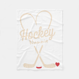 Hockey Nannie Heart Hockeyspelare  Fleecefilt