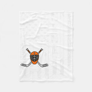 Hockey Nene Amerikansk Flagga Vintage Jul Xmas W Fleecefilt