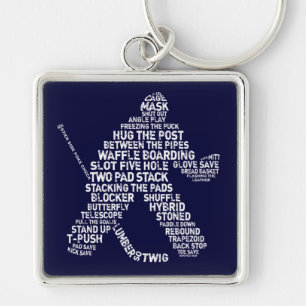 Hockey Netminder Nyckelring