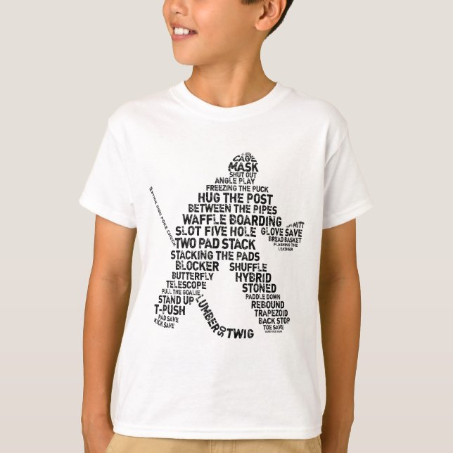 Hockey Netminder Tee Shirt (Framsida)