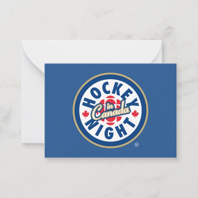 Hockey Night i Canada Logotyp Anteckningskort (Framsida)