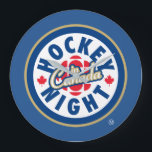 Hockey Night i Canada Logotyp Clock Stor Klocka<br><div class="desc">Den nuvarande logotypen har använts sedan 1998. Hockey Night i Kanada är det varumärke som används för kanadensiska TV-presentationer från National Hockey League. Namn har använts för alla NHL-sändningar på CBC Television (oavsett tidpunkt på dygnet), men Hockey Nght i Kanada är i första hand knuten till sina NHL-sändningar på lördagskvällar,...</div>
