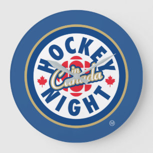 Hockey Night i Canada Logotyp Clock Stor Klocka