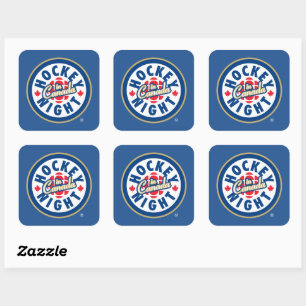 Hockey Night i Canada Logotyp Fyrkantigt Klistermärke