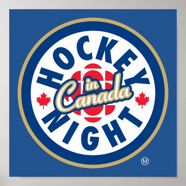 Hockey Night i Canada Logotyp Poster (Framsidan)