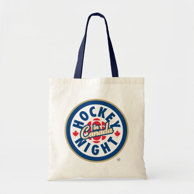 Hockey Night i Canada Logotyp Tote Tygkasse (Framsidan)