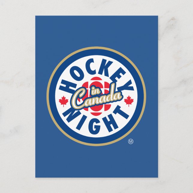 Hockey Night i Canada Logotyp Vykort (Framsida)