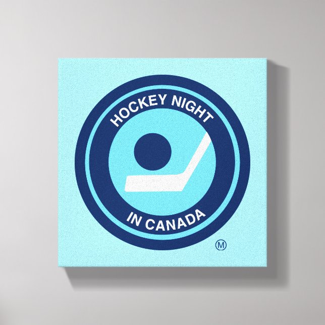 Hockey Night i Canada Retro Logotyp Canvastryck (Framsida)