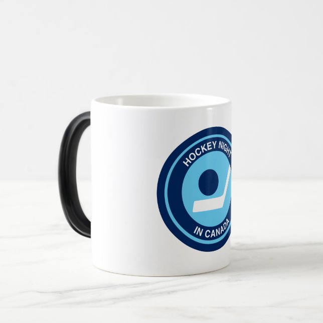 Hockey Night i Canada Retro Logotyp Magisk Mugg (Framsida vänster)