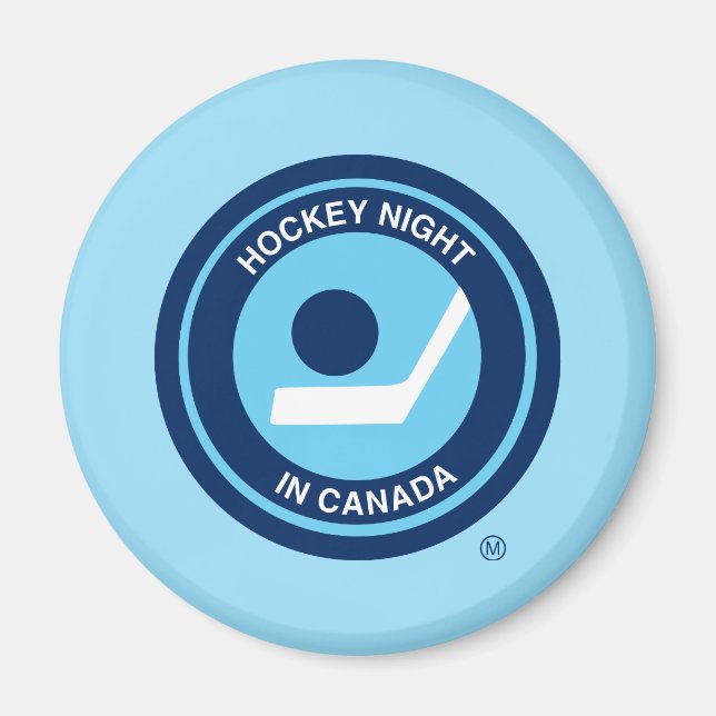 Hockey Night i Canada Retro Logotyp Magnet (Framsidan)