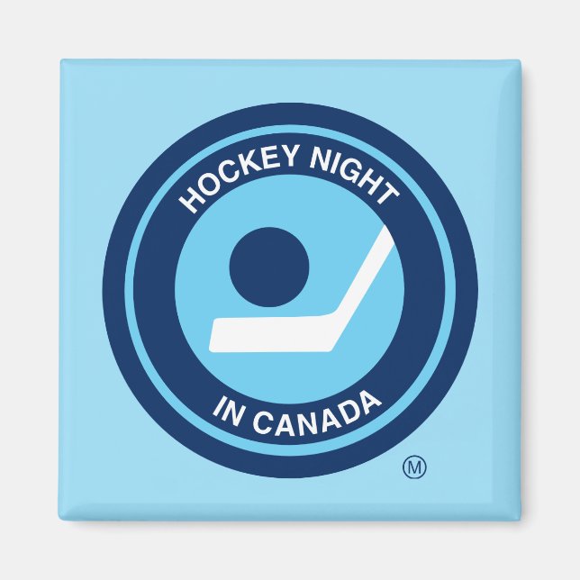 Hockey Night i Canada Retro Logotyp Magnet (Framsidan)