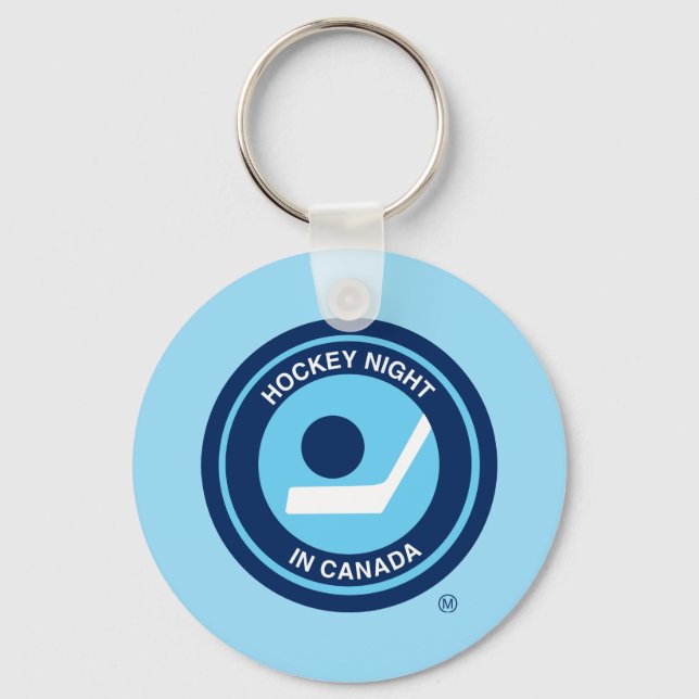 Hockey Night i Canada Retro Logotyp Nyckelring (Framsida)