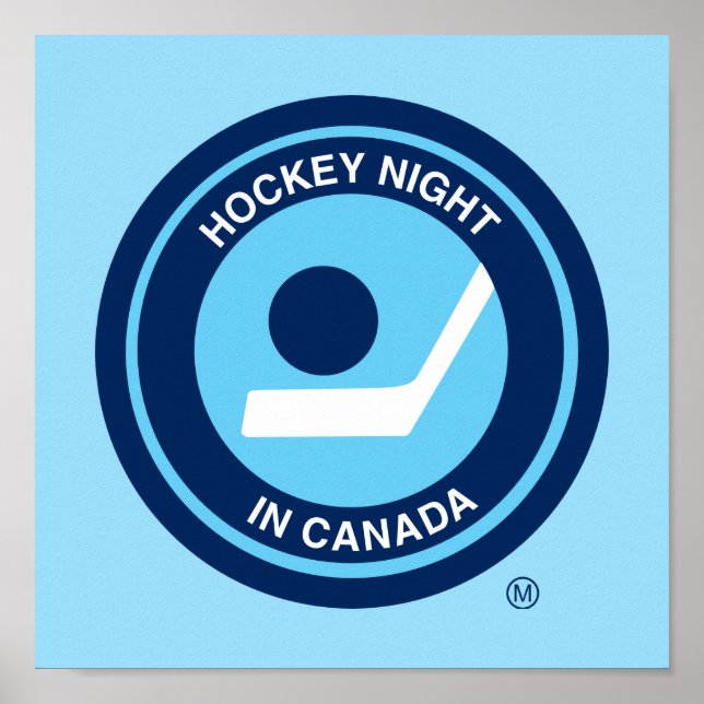 Hockey Night i Canada Retro Logotyp Poster (Framsidan)