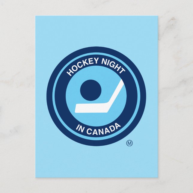 Hockey Night i Canada Retro Logotyp Vykort (Framsida)