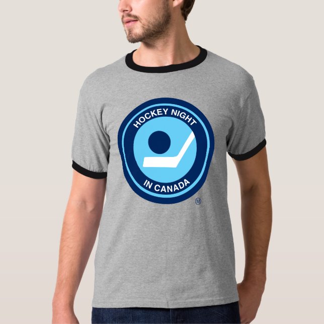 Hockey Night Retro T Shirt (Framsida)