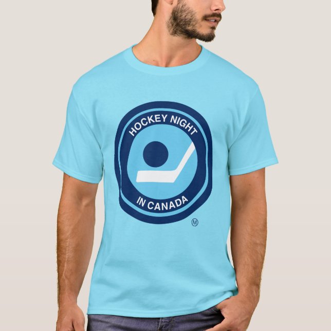 Hockey Night Retro Tee Shirt (Framsida)