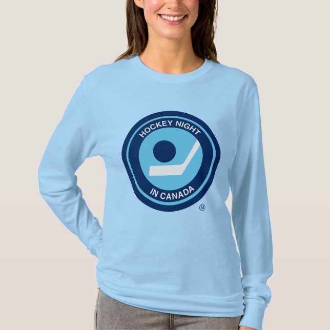 Hockey Night Retro Women's Långärmad Shirt T (Framsida)
