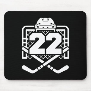 Hockey Nummer 22 Tröja Rolig Hockeyspelare Spel D Musmatta