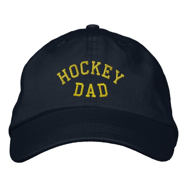 HOCKEY PAPPA Embroized Hat Broderad Keps (Framsida)