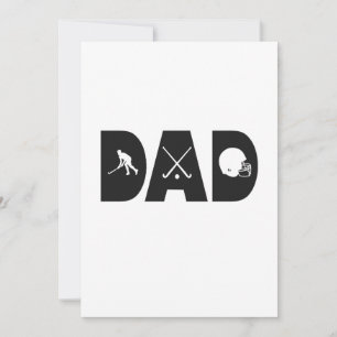 Hockey Pappa Fars dag ishockeyspelare present Inbjudningar