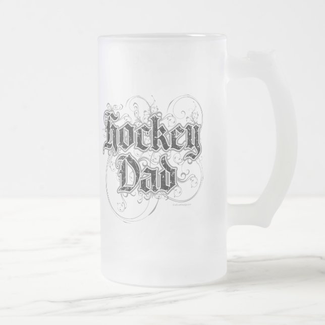 Hockey Pappa frostat öl mugg (Höger)